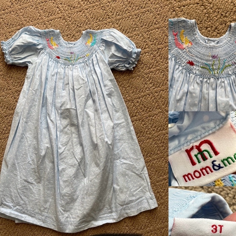 MERMAID SMOCKED! All items purchased new;only worn by my daughters.S/F&P/F home.